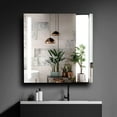 thumbnail image 2 of Dreamwerks Solis 28"W x 28"H LED Medicine Cabinet with Mirrored Doors, 2 of 14