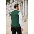 thumbnail image 4 of COOFANDY Men's Sweater Vest V Neck Slim Fit Cable Knitted Sleeveless Pullover Sweater, 4 of 5