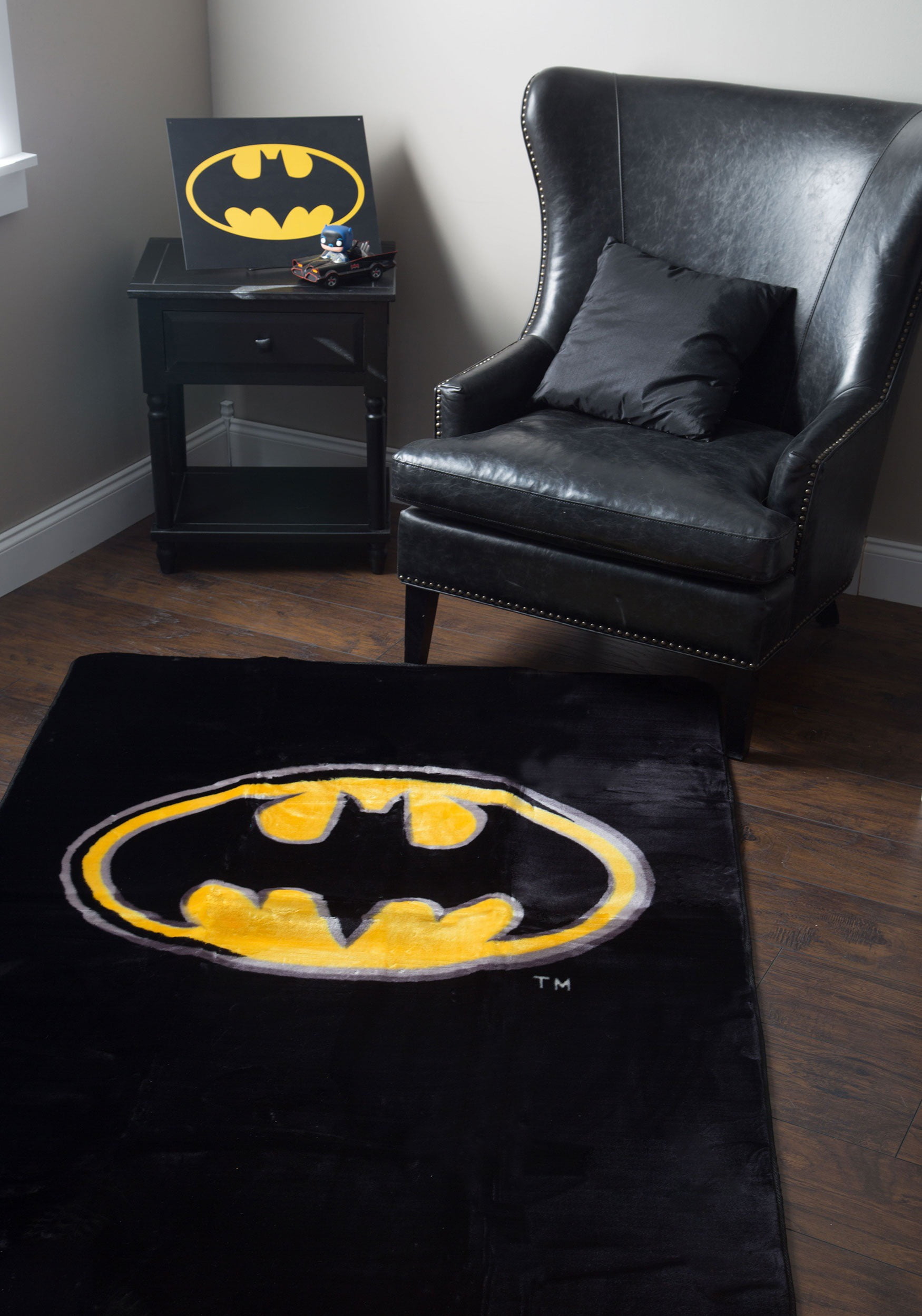 Batman DC Comics Cool Velboa Floor Rug Carpet Room Doormat Non-slip Chair Mat 58 