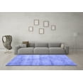 thumbnail image 3 of Ahgly Company Machine Washable Indoor Square Persian Blue Traditional Area Rugs, 3' Square, 3 of 4