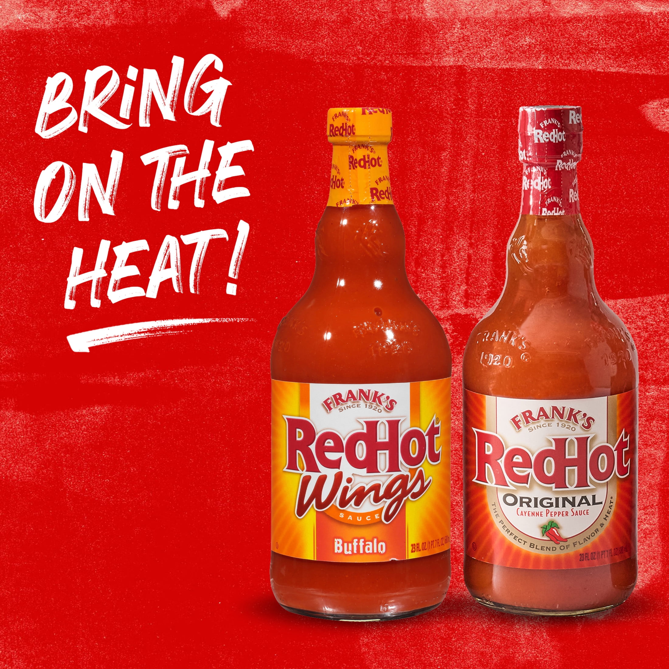 Frank's RedHot Kosher Buffalo Wings Hot Sauce, 23.0 fl oz Bottle