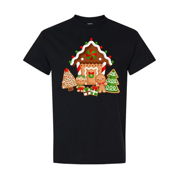 Inktastic Gingerbread House Christmas T-Shirt