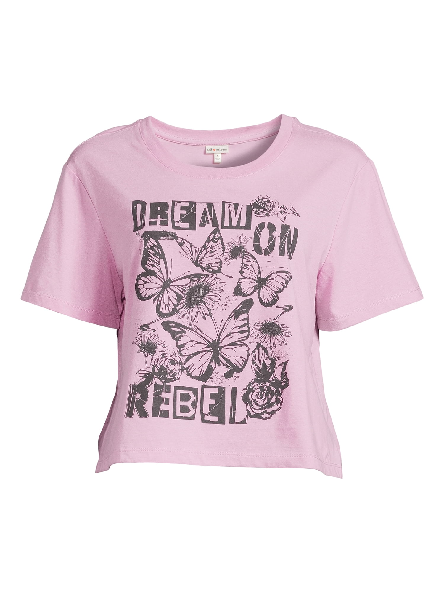 Self Esteem Juniors Crewneck Boyfriend Graphic Tee, Sizes S-XL