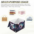 thumbnail image 7 of Spece Universe Cat Planets Storage Basket Foldable Laundry Basket Shelf Kids Toy Storage Container Organizer with Handles, 7 of 7