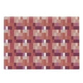 thumbnail image 1 of Peach Cutting Board, Geometrical Design Squares with Various Shapes and Sizes Colorful Image Abstract, Decorative Tempered Glass Cutting and Serving Board, Large Size, Purple Coral, by Ambesonne, 1 of 1