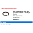 thumbnail image 2 of Rear Differential Side Cover Seal - Compatible with 2001 - 2007 Toyota Sequoia 2002 2003 2004 2005 2006, 2 of 2