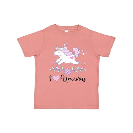 

Inktastic I Love Unicorns Cute Girls Gift Toddler Toddler Girl T-Shirt