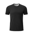 thumbnail image 5 of FUZHIQ Mens T-Shirts White Casual Loose Fit Crew Streetwear Tees Short Sleeve Summer Tees Casual Plain Shirts,S, 5 of 5