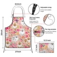 thumbnail image 2 of Pomeranian Dogs and Pioneer Flower Apron-Garden Aprons for Women with Pockets-Cotton Linen Waterproof Kitchen Cooking Gardening Aprons Adjustable for Kitchen,Cooking,BBQ and Salon 33x27 Inch, 2 of 3