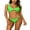 Light Green, variant on Women Soild Bikini Sporty Top Swimwear Sexy Bathing Suit 2 Piece Set