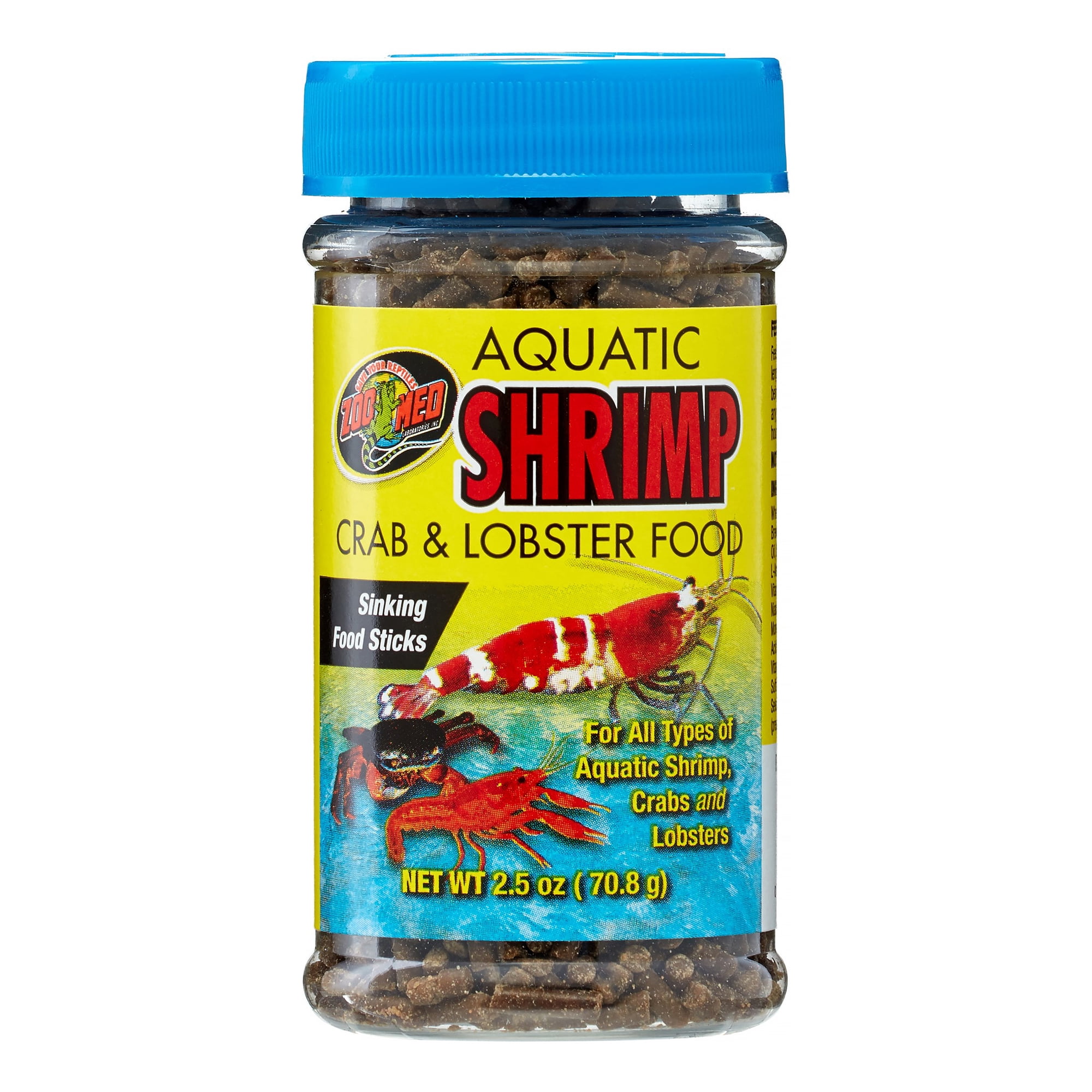 Zoo Med Laboratories SZMZM18 Aquatic Shrimp Crab Lobster Food, 2.5-Ounce