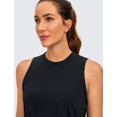 thumbnail image 3 of Remera CRZ YOGA de Algodón Pima, Cuello Alto, Crop Top Negro Talle L, 3 of 4