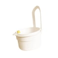 thumbnail image 1 of Cesta coladora multiusos portátil para fregadero de cocina con grifo colgante y desagüe Blanco, 1 of 9