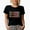 Black, variant on Oklahoma, US State Themed, Groovy Retro Wavy Text Merch Gift, Royal Blue T-Shirt, XL