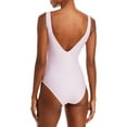 thumbnail image 2 of Ganni Womens Deep Cut Printed Embellished One-Piece Swimsuit, 2 of 2