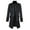 Black, variant on WREESH Fashion Coat Men'S Stand-Up Collar British Style Show Jacket Jacket Long Sleeve Hoodless Casual Coat/Jacket Black