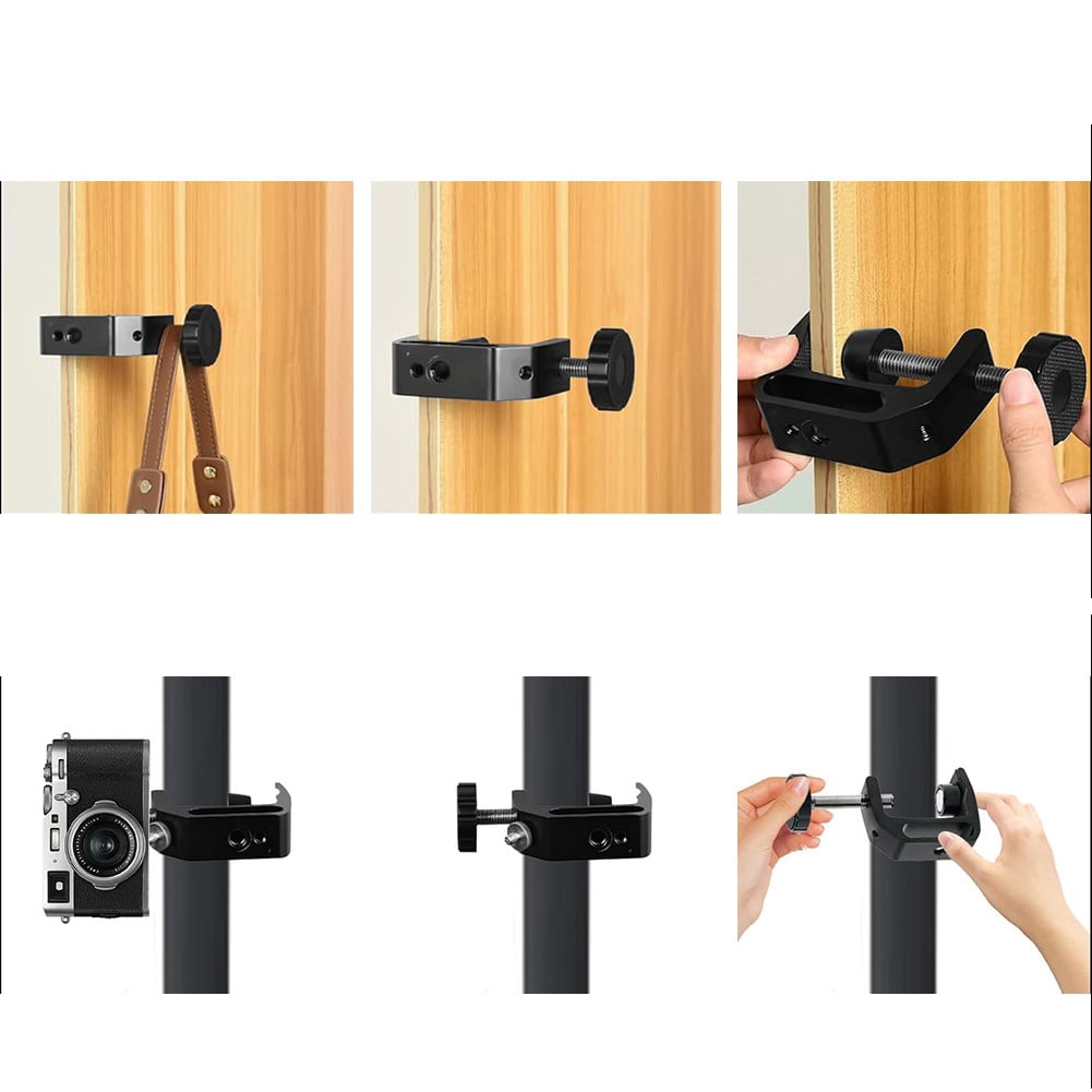 1/2Pcs Small C-Type Clamp Set Aluminum Alloy Table Clamp Screw Clamps Metal Woodworking Vise Grip Bench Vice Diy Tool 2Pcs Fangkenuo