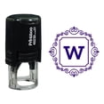 thumbnail image 1 of Printtoo Square Swirl Border Alphabet W Monogram Initial Self Inking Rubber Stamp Office Stationary, 1 of 3