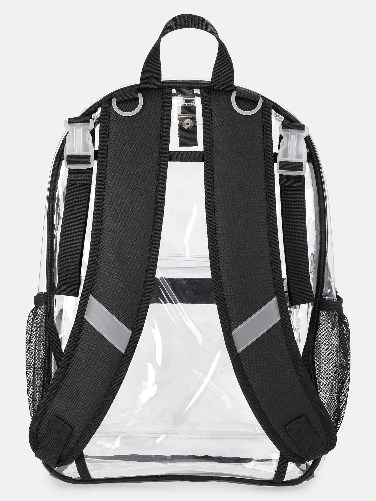 Wonder Nation Kids' Clear 17" Adaptive Backpack, Black