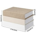 thumbnail image 2 of CUITING Simulation Book  3 Pcs Faux Book Decorative Blank Books DIY Crafts False Book for Hotel Home Coffee Table and Shelf Decor, 2 of 8