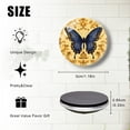 thumbnail image 3 of Round Crystal Glass Fridge Magnet Sticker, Butterfly Strong Non-Scratch Aesthetic Refrigerator Magnets Decoration for Kitchen, Office Whiteboard and Lockers （1.18*1.18 Inch）, 3 of 3