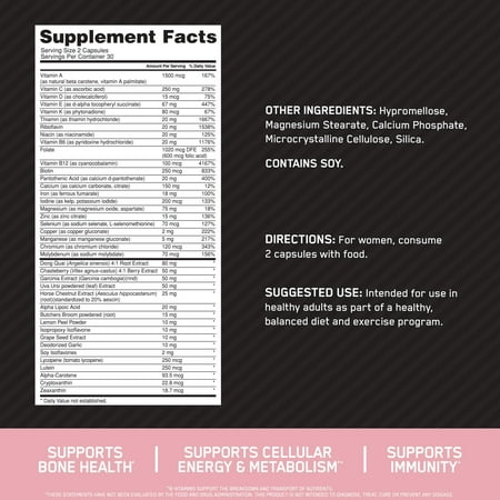 Optimum Nutrition, Opti-Women Multivitamin, 60 Capsules, 30 Servings
