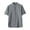 Grey, variant on Men's Casual Linen Shirt Short Sleeve Breathable Comfortable Summer Spring Relaxed Fit Stand Collar Button Down Lightweight Tops for Daily Work Outing Men's Loose Fit Casual Fashion Shirt