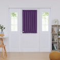 thumbnail image 1 of Deconovo Cortina opaca Deconovo para puerta - Aislamiento térmico, panel de doble barra para puerta francesa con ventana (137 x 101 cm, color uva morado, 1 unidad), 1 of 7
