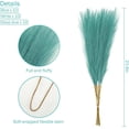 thumbnail image 5 of 30pcs Blue Faux Pampas Grass Decor, 21.6in Fluffy Artificial Colored Pampas Grass Short Light Blue Fake Pampas Vase Filler Flower Arrangement for Home Wedding Centerpieces  Decorations, 5 of 7