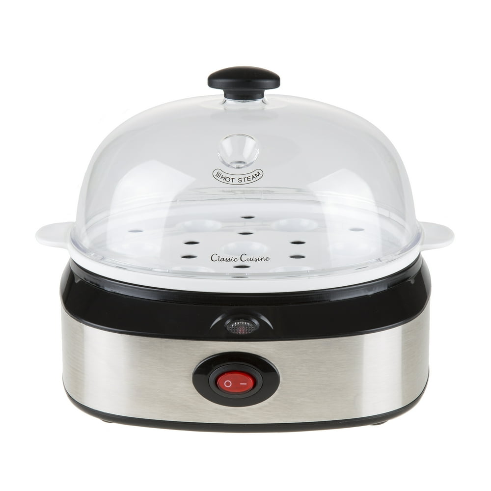 Classic Cuisine MultiFunction Electric Egg Cooker with 7 Egg Capacity