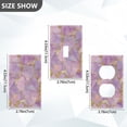 thumbnail image 7 of Yayeee Duplex Wall Plate 1-Gang 4.5"x2.7" Home Receptacle Light Switch Decorative Outlet Cover, Pastel Pink Marble Pattern, 7 of 7