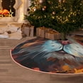 thumbnail image 5 of Bingfone Christmas Tree Skirt Mat Christmas Decoration Interior 36" -Oil Painting Colorful Hamster, 5 of 6