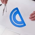 thumbnail image 4 of Metal protractor, aluminum ruler, metal set square, triangle ruler, drafting triangle, etc, 4 of 5