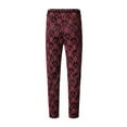 thumbnail image 4 of Awdenio Mens Pants Tuxedo Suit Pants for Wedding Party Jacquard Floral Design, 4 of 5