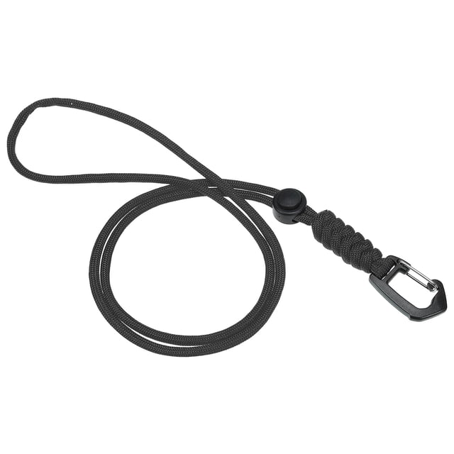 Correa de Lanyard para Insignia Uxcell de 18.8 Pulgadas, Cordón de Llave con Gancho de Metal y Anillo para Llaves, Negro