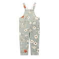 thumbnail image 4 of Ruyang Girls Overalls Cute Floral Print Adjustable Straps Straight Jumpsuit Summer Loose Fit Casual Trendy Rompers for Teens, 4 of 4