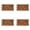 Brown 4PCS, variant on Silicones Chocolate Textures & Heart Chocolates Bar Easy To Release Silicones Chocolate Deeps Chocolate Bars For Home Festival Chocolate DIY Ideal Valentine's Day 4PCS