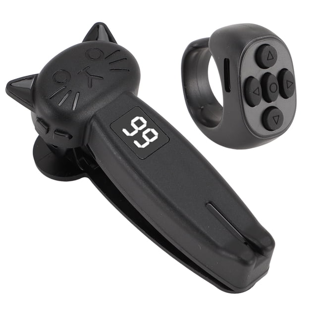 Turner De La Página De Control Remoto, Velocidad Ajustable Número HD Muestra ABS ABS Compacto Control Remoto Anillo De Desplazamiento Para