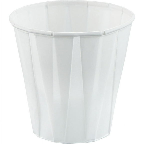Solo Cup 3.5 oz. Paper Cups - 3.50 fl oz - 100 / Pack - White - Paper | Bundle of 5