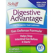 Schiff Digestive Advantage Gas Defense 32 Cap 10x Better Than Yogurt(3 Pack)