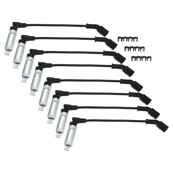 Unique Bargains Car Spark Plug Coil Wires 7mm Fit for Chevrolet Silverado Express Tahoe No.12633447/19301299 - Pack of 8