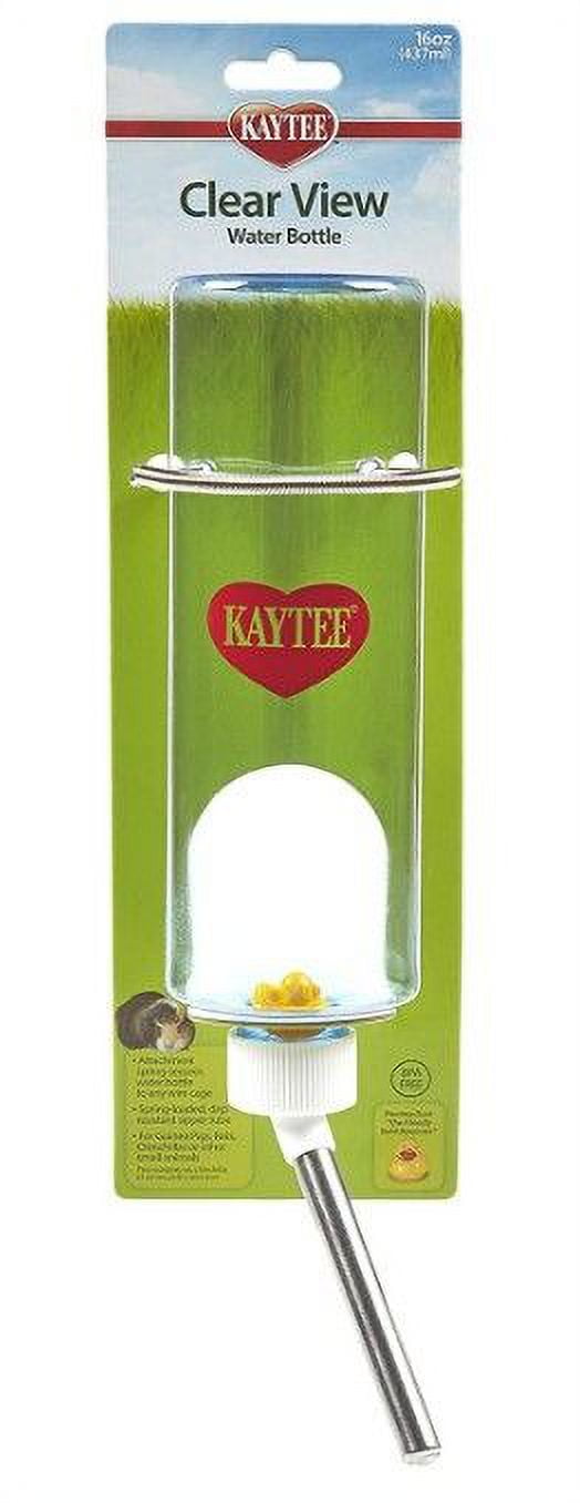 Kaytee Clear View Water Bottle [Small Pet, Water Bottles] 16 oz