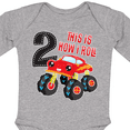 thumbnail image 4 of Inktastic Monster Truck How I Roll 2nd Birthday Boys Long Sleeve Baby Bodysuit, 4 of 5
