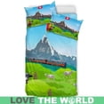 thumbnail image 2 of Suiza Juego de cama Paisaje de los Alpes suizos Rlt13, 2 of 4