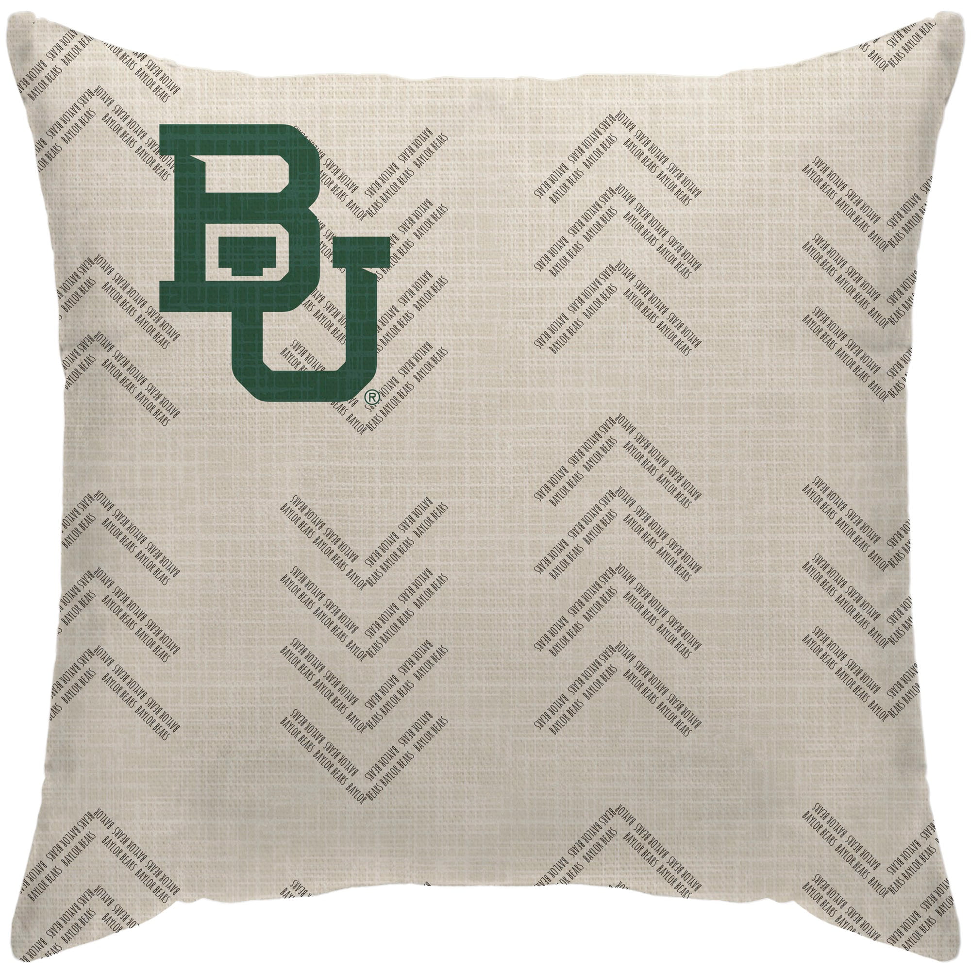 Baylor University Bears 16 x 16 Flannel Pillow Cover/College Team 