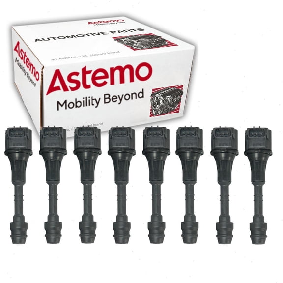 8 pc Hitachi IGC0004 Ignition Coils for 22448-7S015 C1483 E1010 Spark Plug Wire Boot