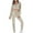 Beige 2 piece outfits for women, variant on Usmixi Sweatsuits Set for Women Cropped Sweatshirt Coats Lounge Sets for Women Long Sleeve Hoodies Tops Drawstring Jogger Pants Tracksuits Sets Trendy Solid 2 Piece Outfits Under $10