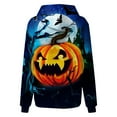 thumbnail image 5 of OUSITAID Halloween Femmes Mode Quotidienne Polyvalent Décontracté Sweat-Shirt à Manches Longues Imprimé Top Sweat-Shirt, 5 of 5
