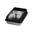 thumbnail image 2 of Stainless Steel High Sided Metal Litter Box Suitable For Small Cats Non Stick Odor Proof Expose Proof And Foolproof To Clean, 2 of 6