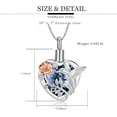 thumbnail image 2 of Hummingbird Heart Urn Necklace for Ashes Cremation Jewelry for Women Men Stainless Steel Memorial Necklaces Ashes Holder for Human / Pet with Fill Tool, 2 of 7